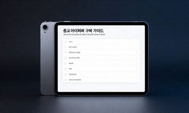 중고아이패드 관련 이미지 - 중고 아이패드 구매 가이드: 사기 피해 예방과 합리적 소비를 위한 체크리스트